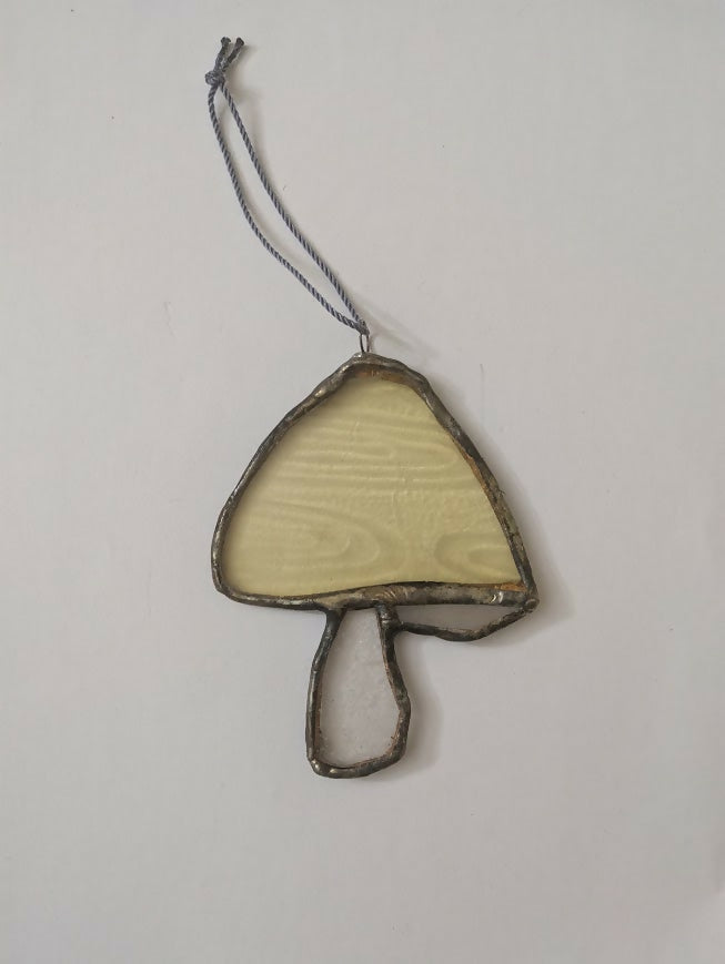 Recycled Stained Glass Mushroom