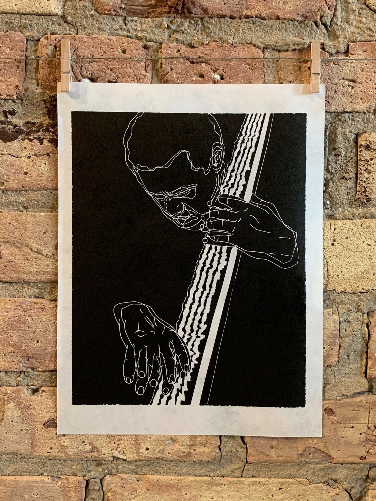 Charles Mingus, 1964 | Jazz | Double Bassist | Linocut Print | Wall Art