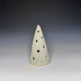 Cream Xmas Tree Luminary 2