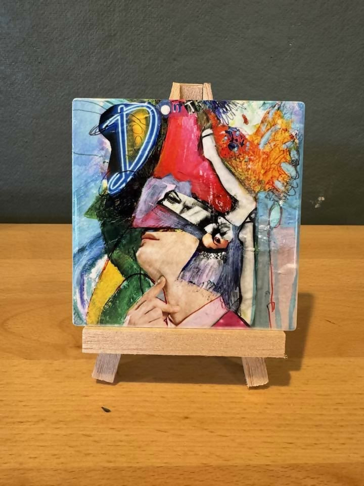 Don't Overthink It Art Tile/Roller Coaster