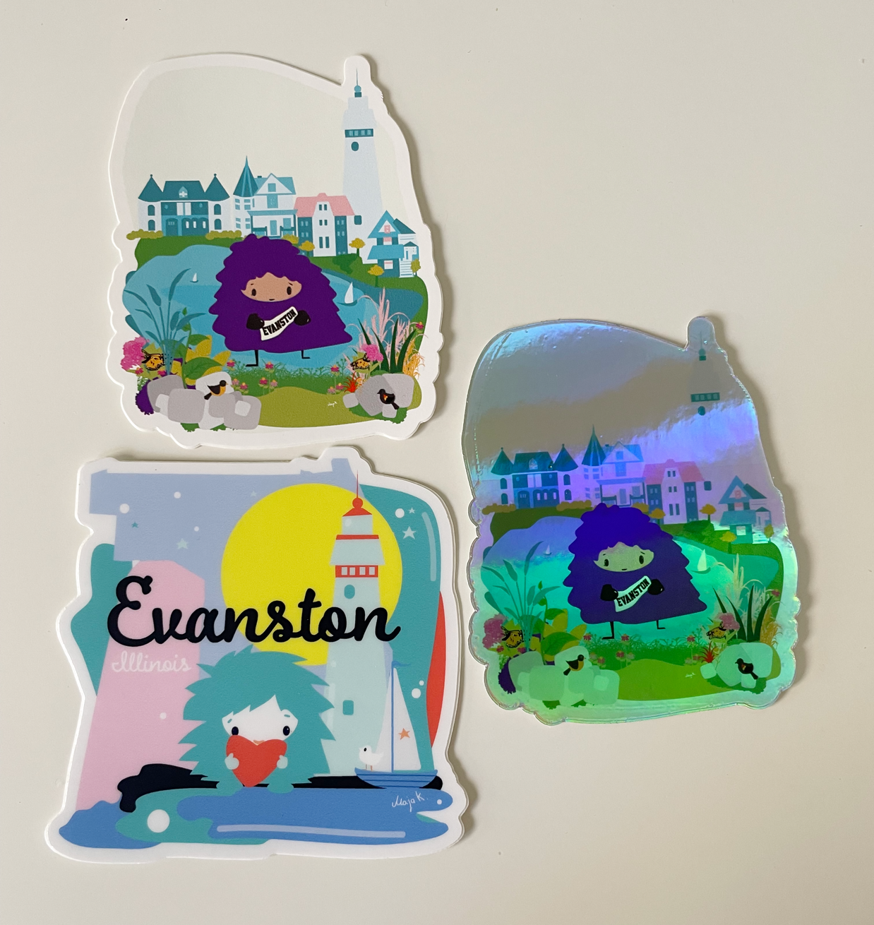 Evanston Stickers (single stickers)