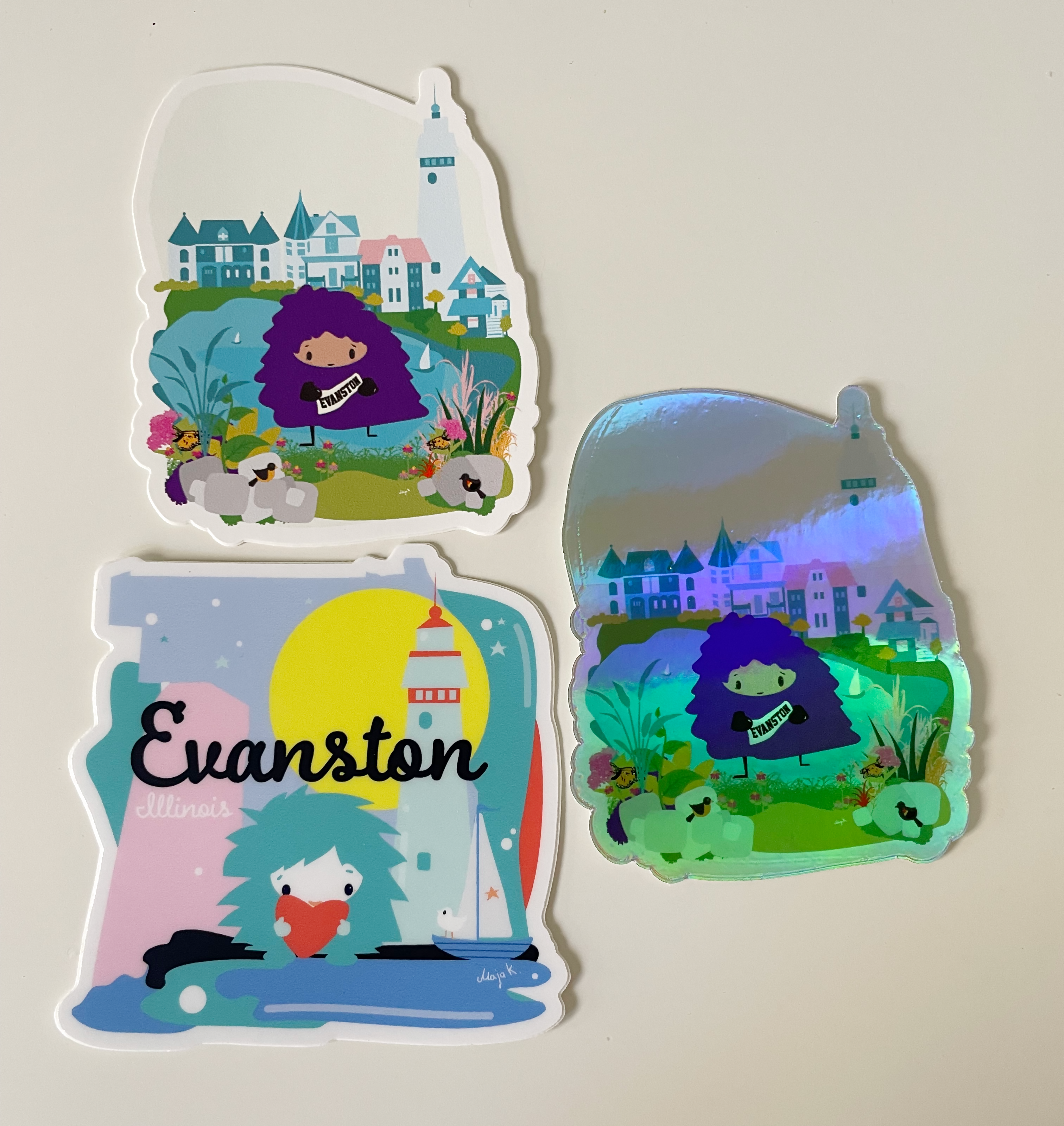 Evanston Stickers (single stickers)