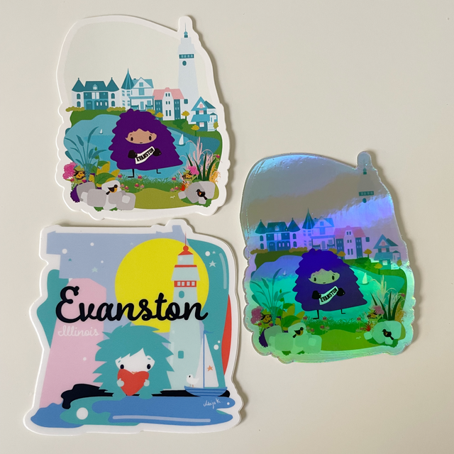 Evanston Stickers (single stickers)