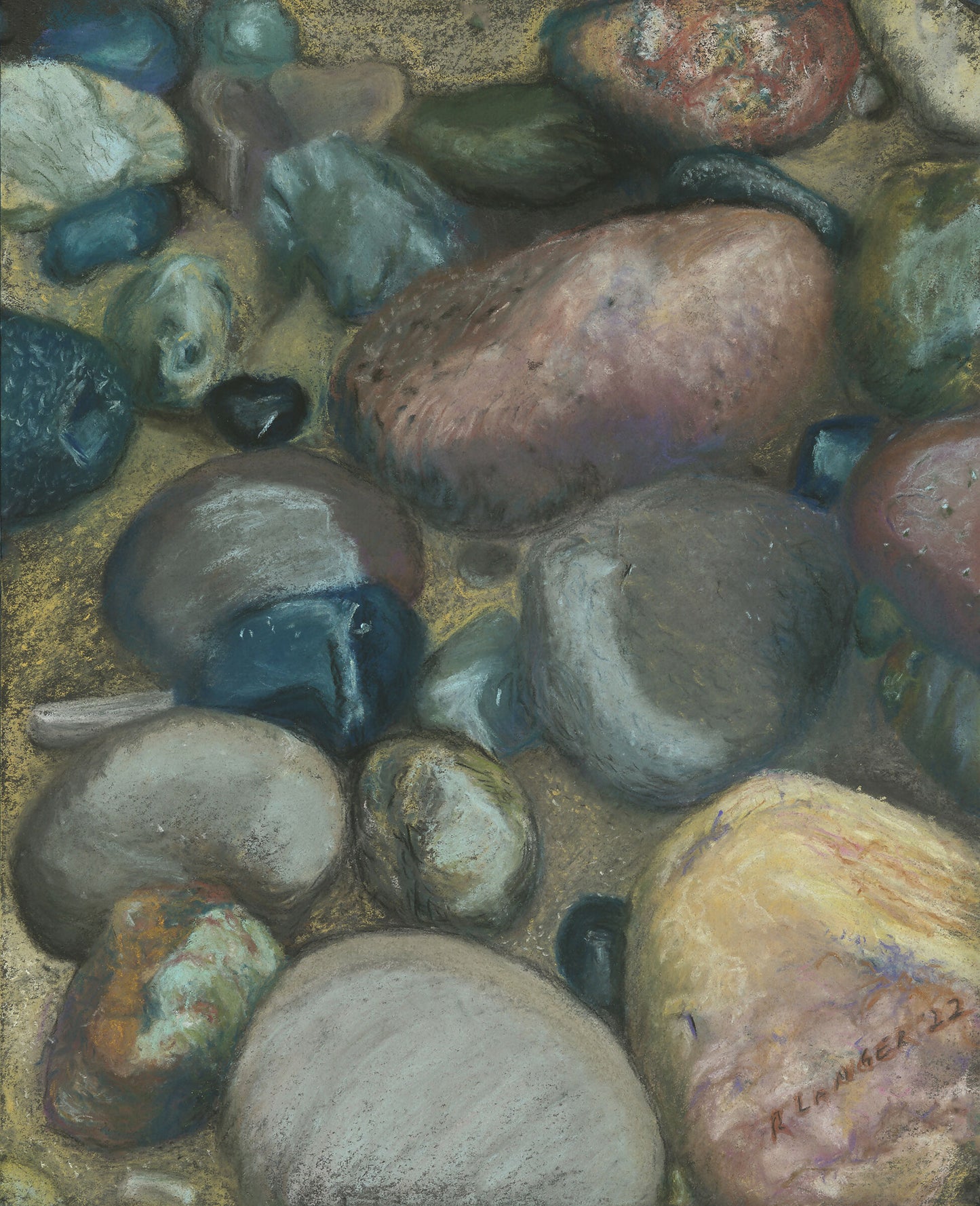 Rocks # 5 Kissed by a wave