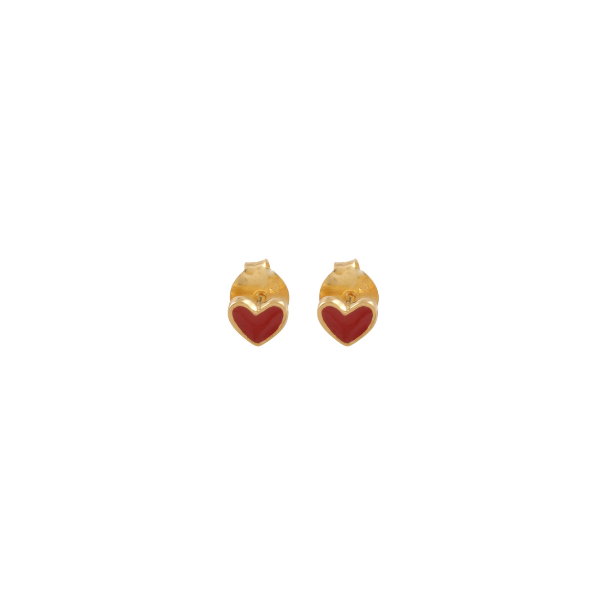 Heart Earrings /Pearl Bar in Sterling / Vermeil