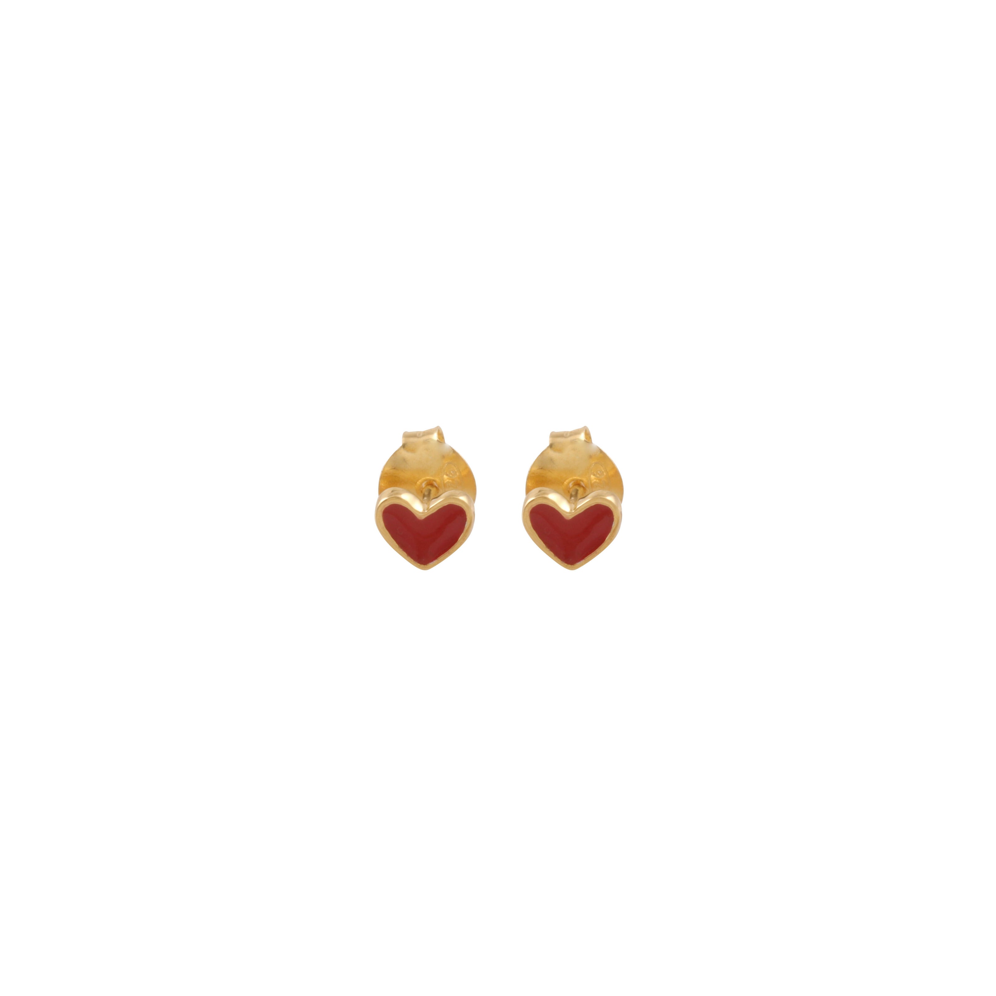 Heart Earrings /Pearl Bar in Sterling / Vermeil