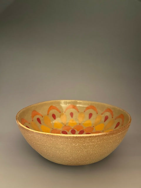 flower bowl - side view