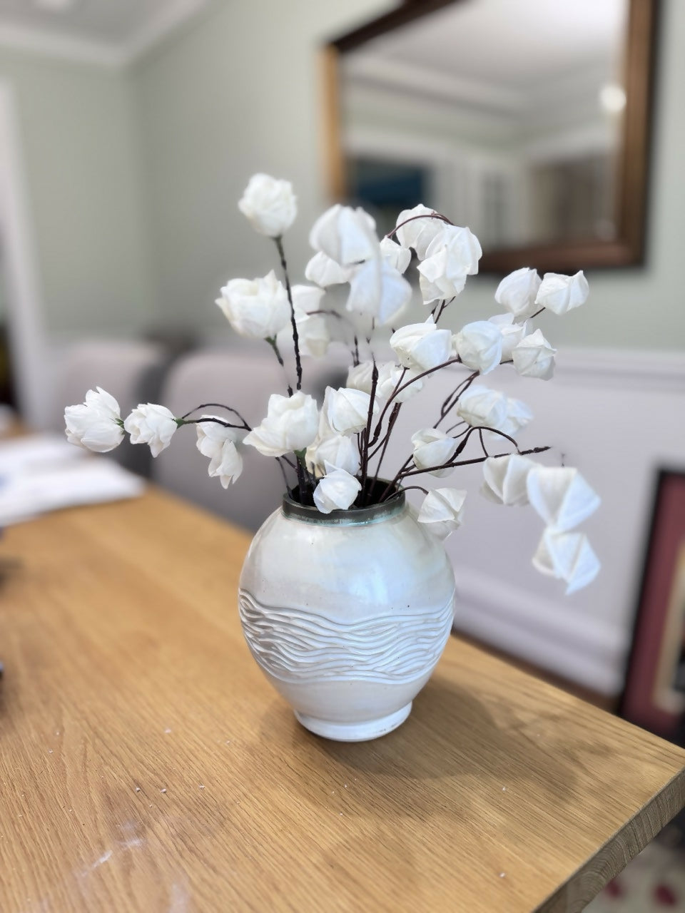 Ceramic Moon Jar Vase