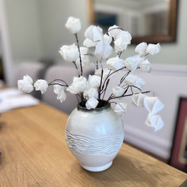 Ceramic Moon Jar Vase