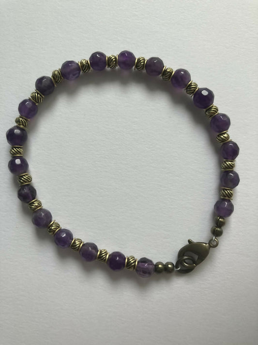gemstone bracelet - amethyst