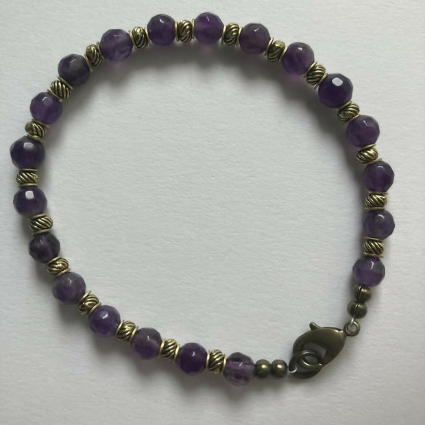 gemstone bracelet - amethyst