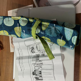 Rollie wrap- roll up pouch trees