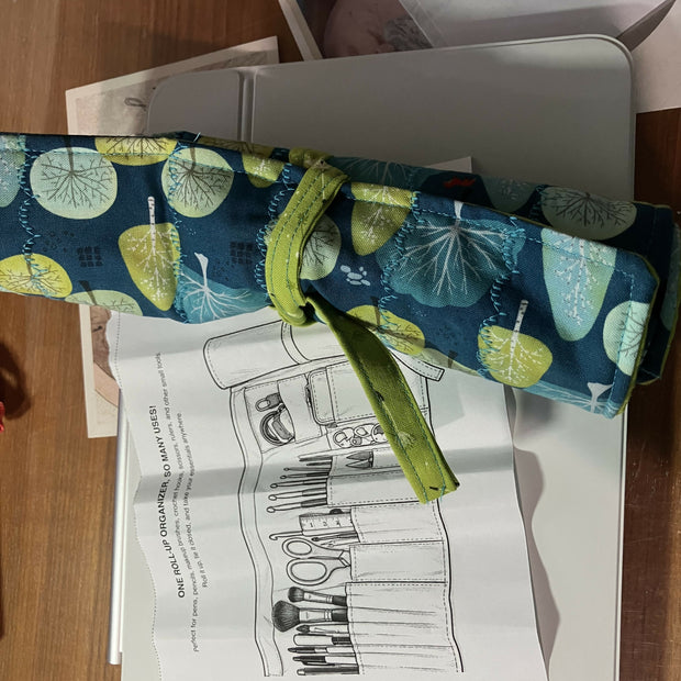 Rollie wrap- roll up pouch trees