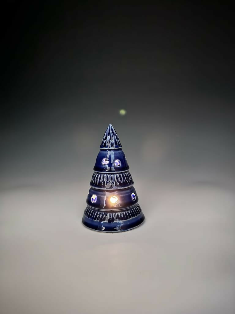 Blue Xmas Tree Luminary 3