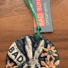 Bad Bunny with Orange Flower - Gloss finish