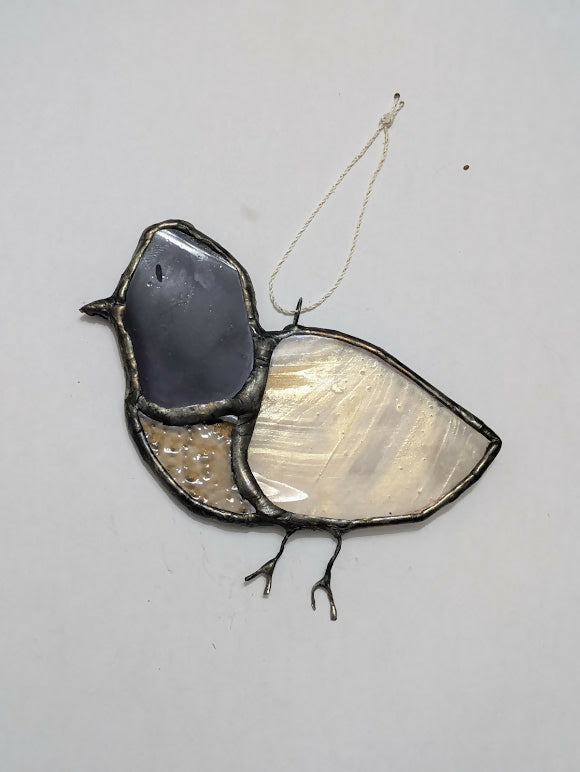 Recycled Stained Glass Pigeon