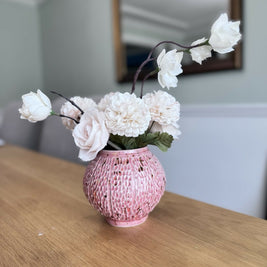 Textured Moon Jar Vase