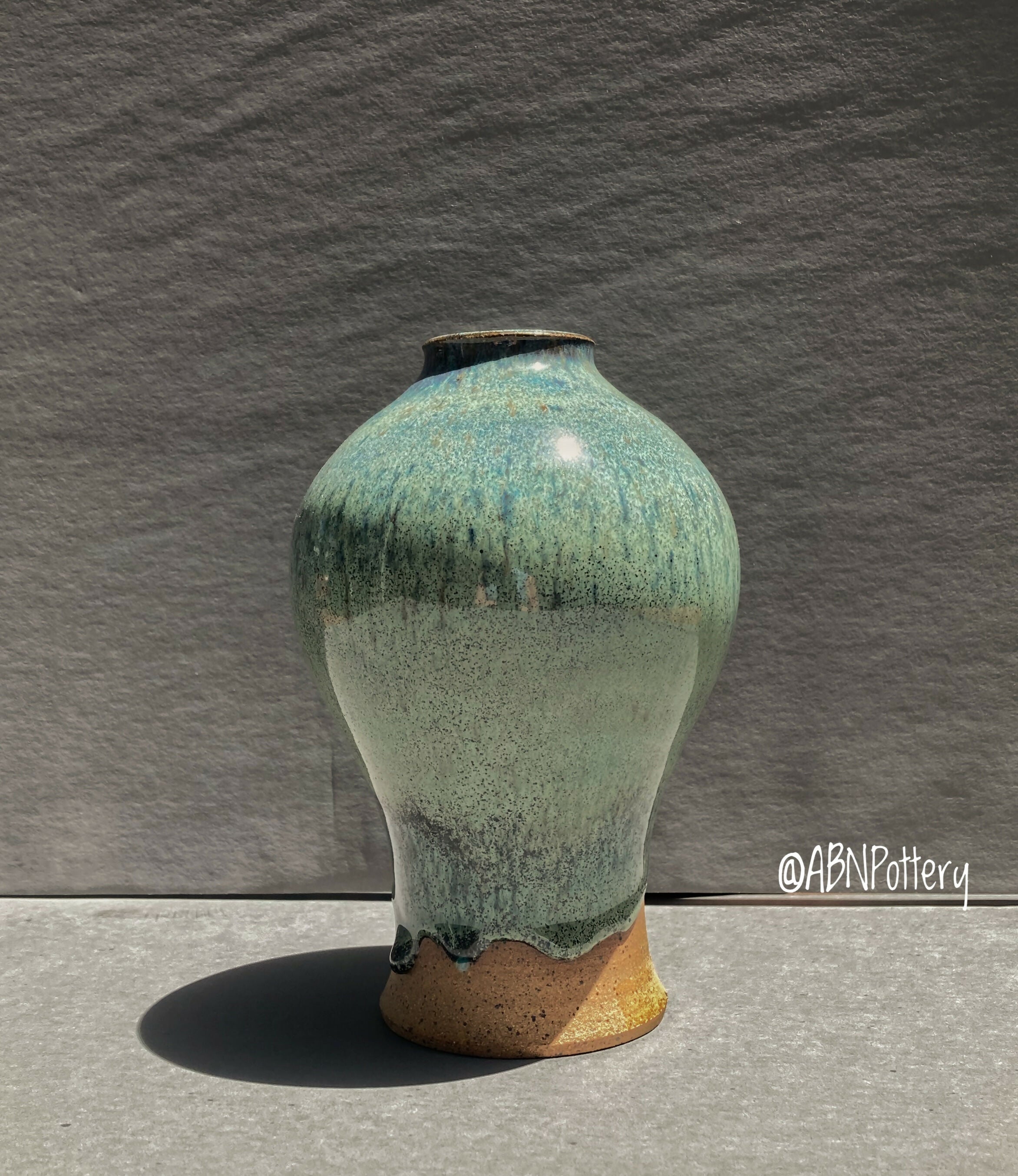 Blue Inverted Vase