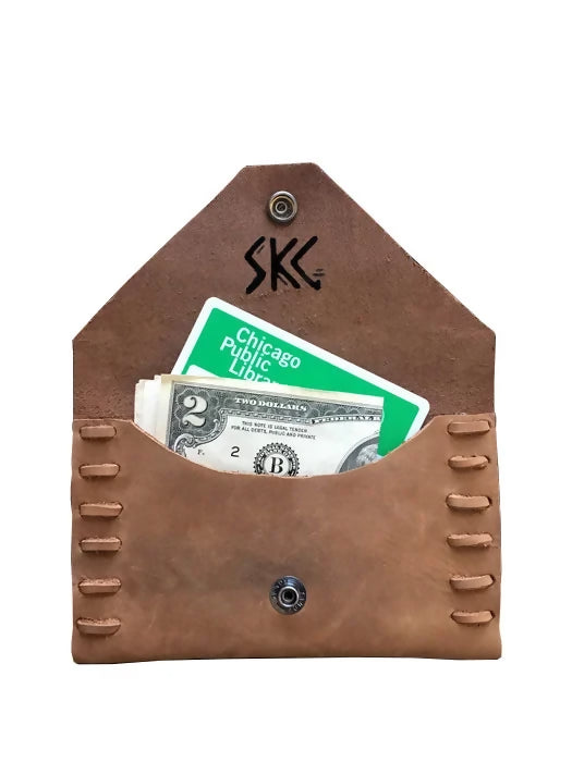 Hand-Laced Leather Wallet