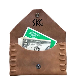 Hand-Laced Leather Wallet