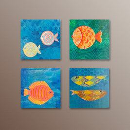 LH312 Fish Block Art