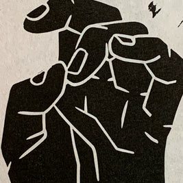 IC XC | Iconography Hand | Linocut Print | Wall Art