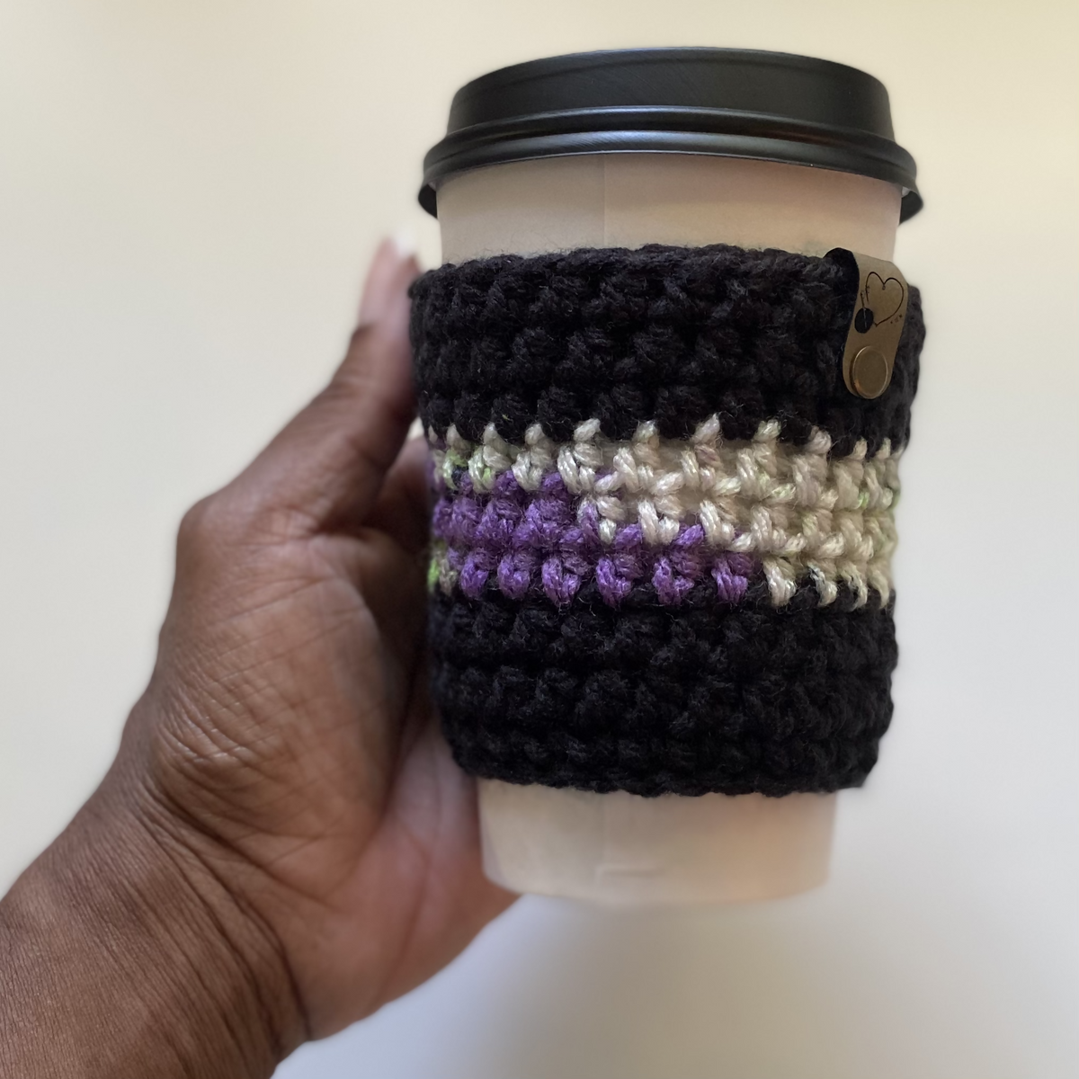 The Spooky Stripe Cup Cozy