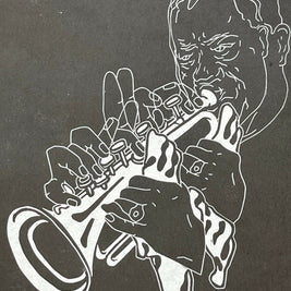 Louis “Satchmo” Armstrong | Jazz Trumpeter | Linocut Print | Wall Art