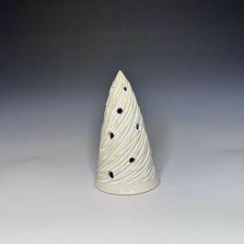 Cream Xmas Tree Luminary 3