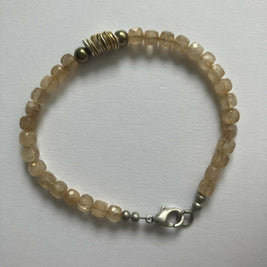 gemstone bracelet - golden rutilated quartz