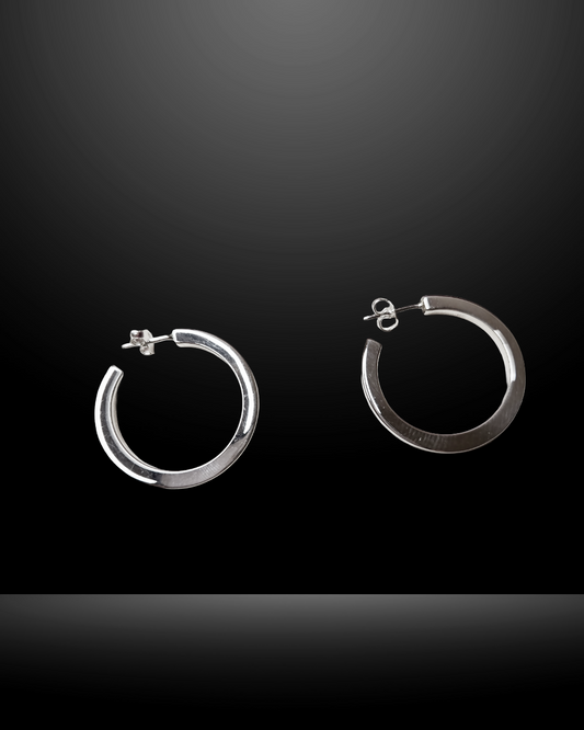Yeyejsi Silver Hoop Earrings