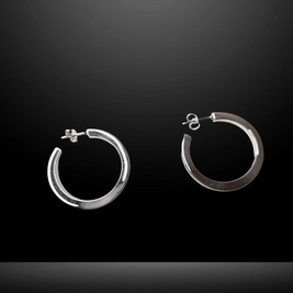 Yeyejsi Silver Hoop Earrings