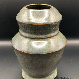 Angular Vase in Jade Green