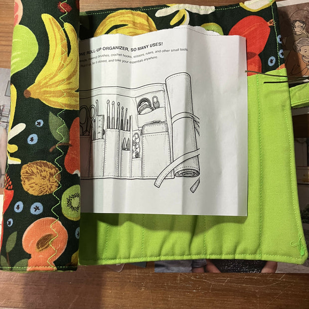 Rollie wrap-roll up pouch lime