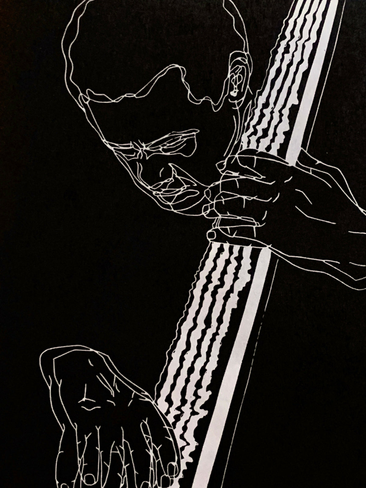 Charles Mingus, 1964 | Jazz | Double Bassist | Linocut Print | Wall Art