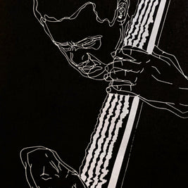 Charles Mingus, 1964 | Jazz | Double Bassist | Linocut Print | Wall Art