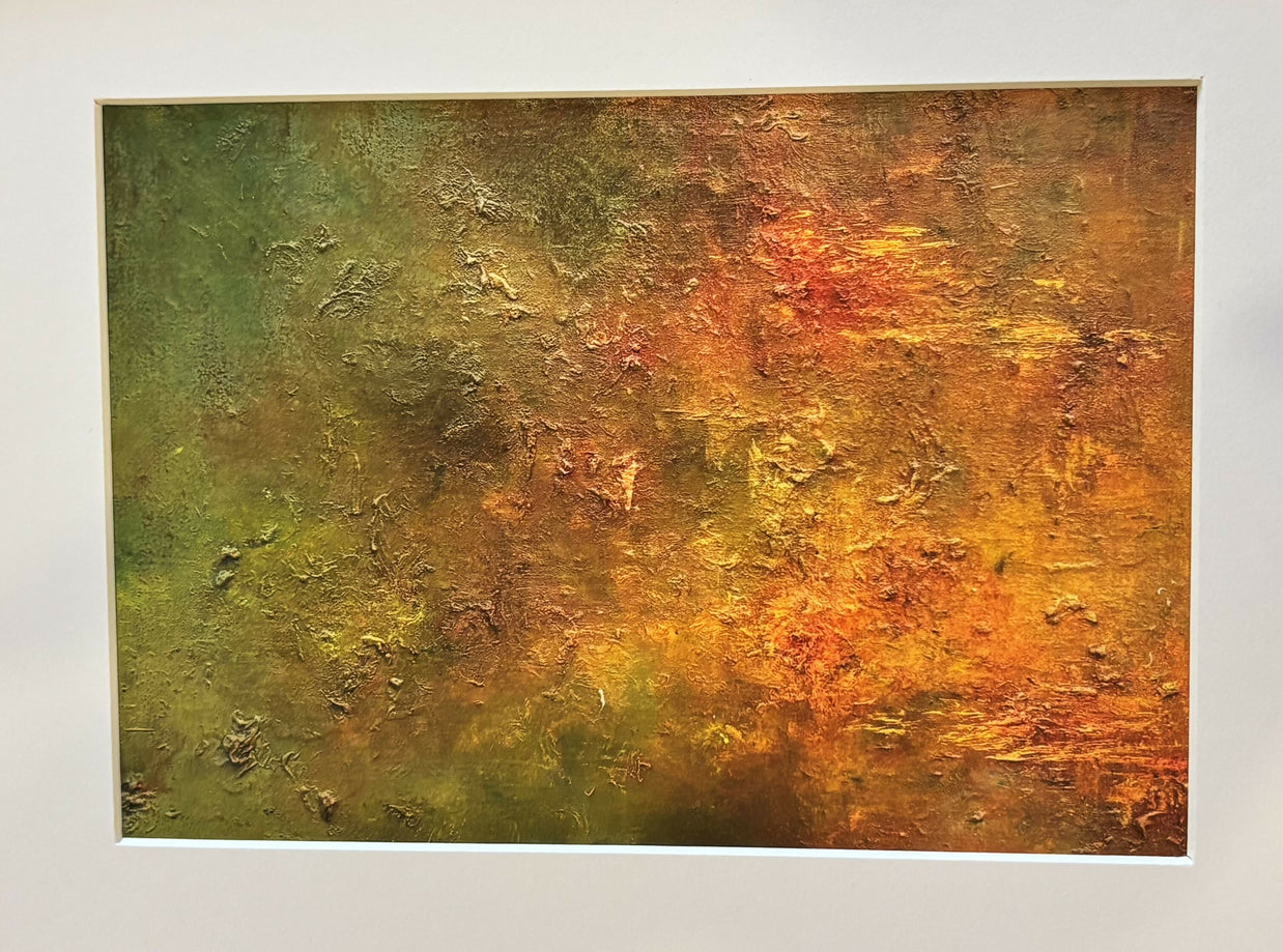 reflection of light in wooden frame