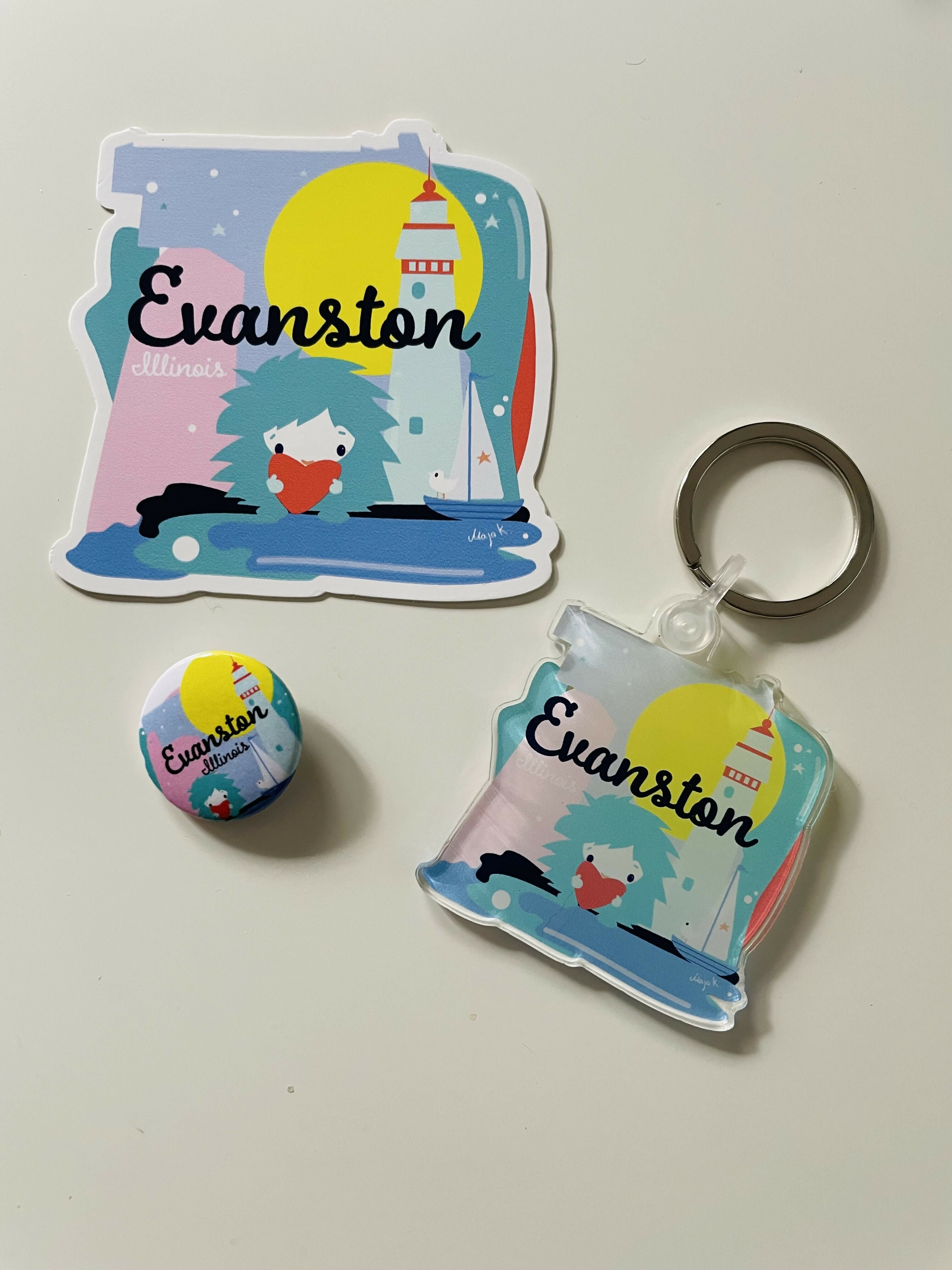 Evanston sticker kit- Folk Fest