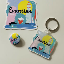 Evanston sticker kit- Folk Fest