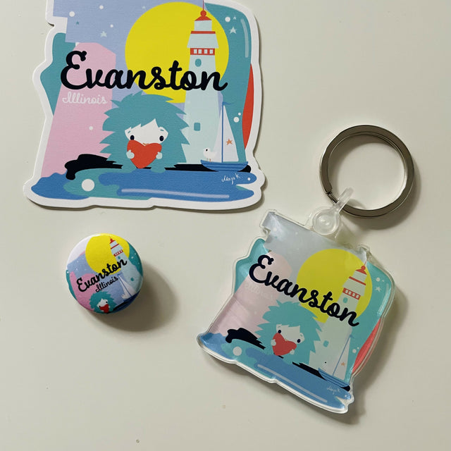 Evanston sticker kit- Folk Fest