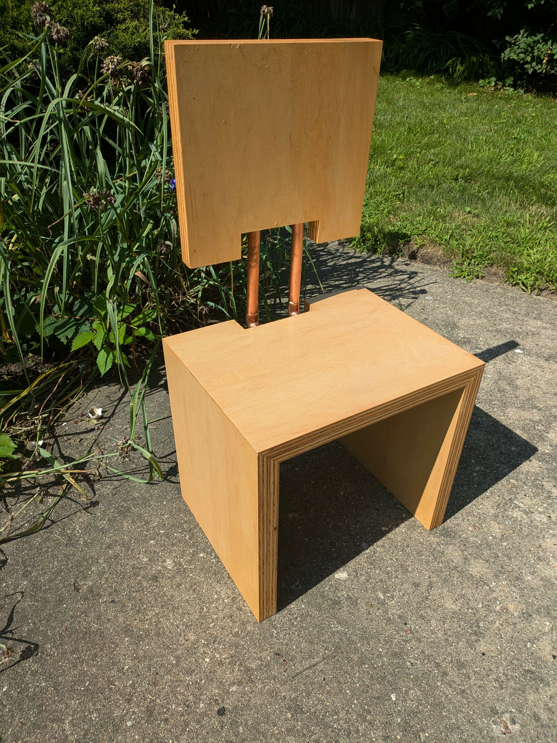 Minimalist Birch Plywood Chair (7_24) - 1