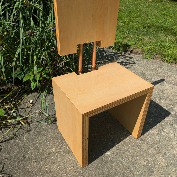 Minimalist Birch Plywood Chair (7_24) - 1
