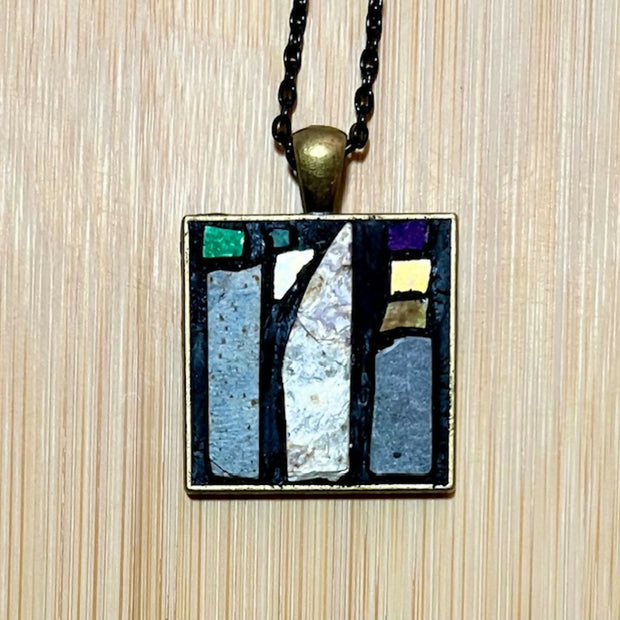 Mosaic Pedant: Three Spires