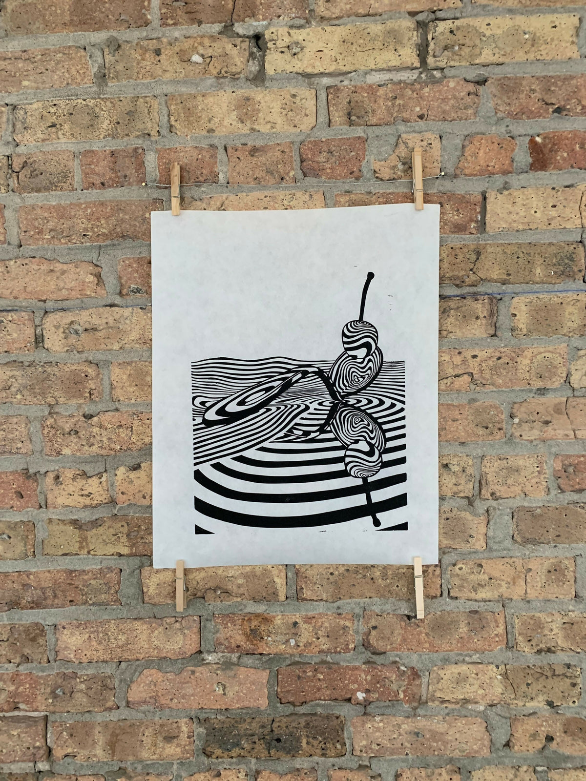 Spoonbridge and Cherry / Claes Oldenburg and Coosje van Bruggen | Linocut Print | Wall Art