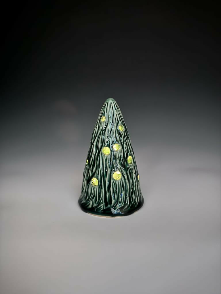 Green Xmas Tree Luminary 3