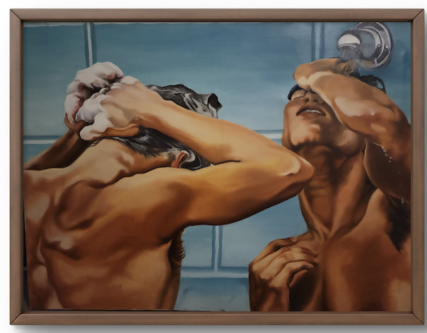 Swimmers/Oil painting 30 x 40 inches