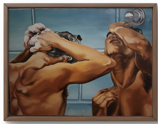 Swimmers/Oil painting 30 x 40 inches