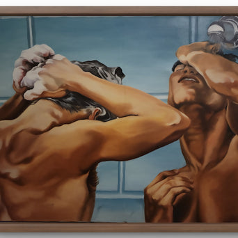 Swimmers/Oil painting 30 x 40 inches