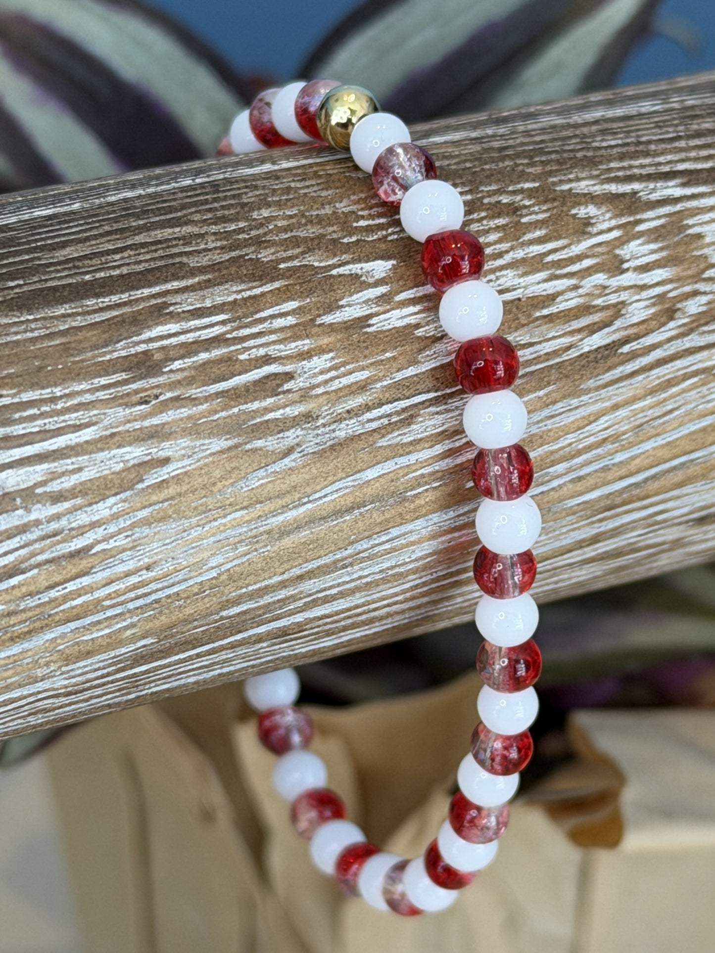 Candy Cane Crush Bracelet Trio Set