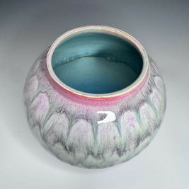 Dreamy Marbled Moon Jar Vase
